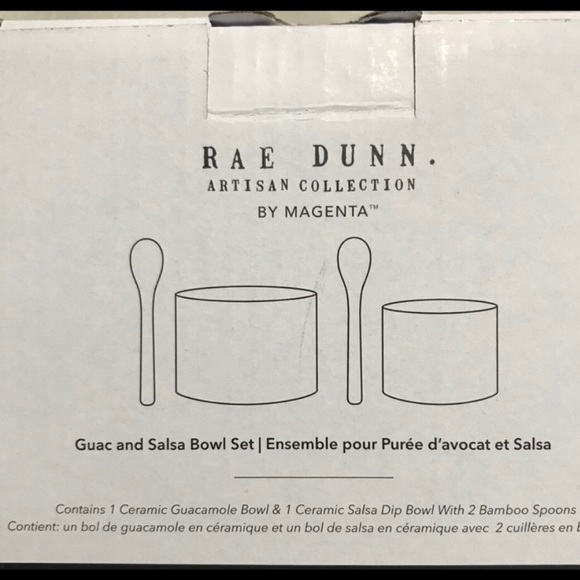 Brand New - Rae Dunn Salsa & Guac Bowl Set - Picture 6 of 6